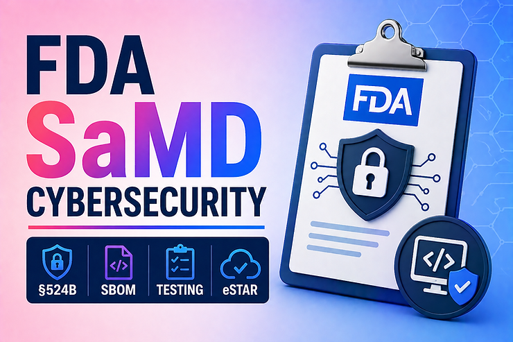 FDA SaMD Cybersecurity: §524B, SBOM, Testing & eSTAR Complete Guide